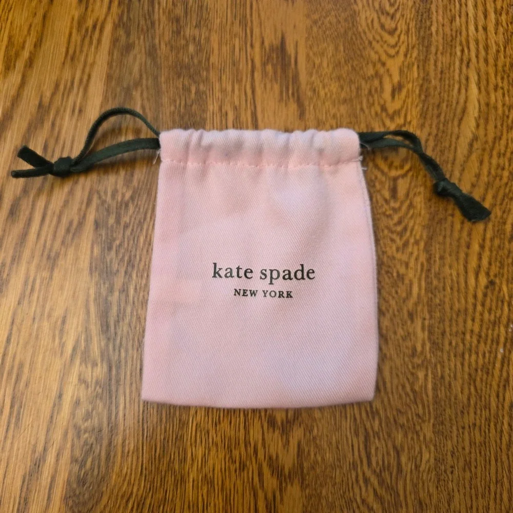 Kate Spade New York Pink Small Jewelry Dust Bag Drawstring Pouch 4x3.5 Gift Bag